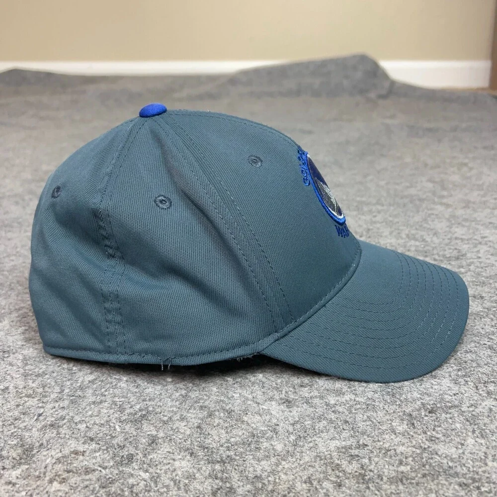 Golden State Warriors‎ Mens Hat Small Flex Gray Blue Basketball Adidas NBA Cap
